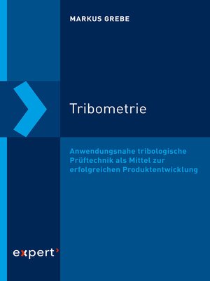cover image of Tribometrie